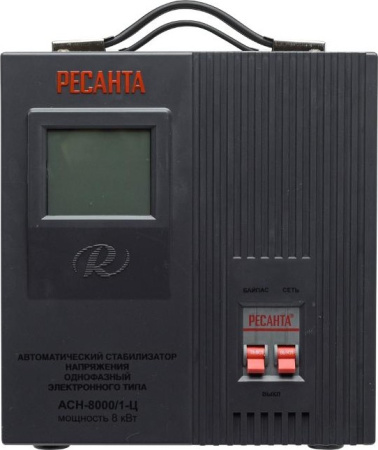 Стабилизатор АСН-8000/1-Ц, 8kW, элек. Ресанта